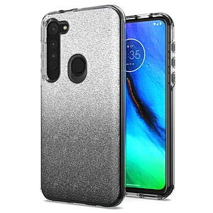 Latest universal Gradient Glitter Shiny mobile cell phone covers For Motorola E6 Plus Play One Hyper E6S