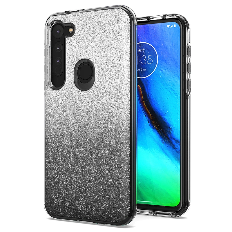 Latest universal Gradient Glitter Shiny mobile cell phone covers For Motorola E6 Plus Play One Hyper E6S
