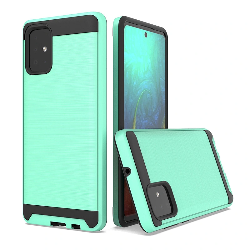 Supplier Brushed Metal Surface Phone Covers For Samsung A31 A71 A21S Note 20 Ultra A01 Core