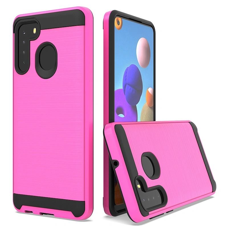 Funda para movil universal barato brushed cell phone case cover for Samsung Galaxy A21