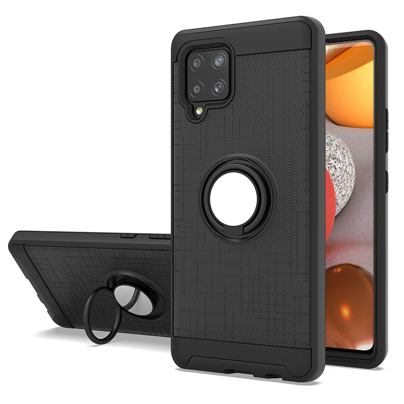Amazon New Products Ring Holder TPU Hybrid 2 In 1 Combo Phone Case For Samsung A42 5G S30 Plus Ultra