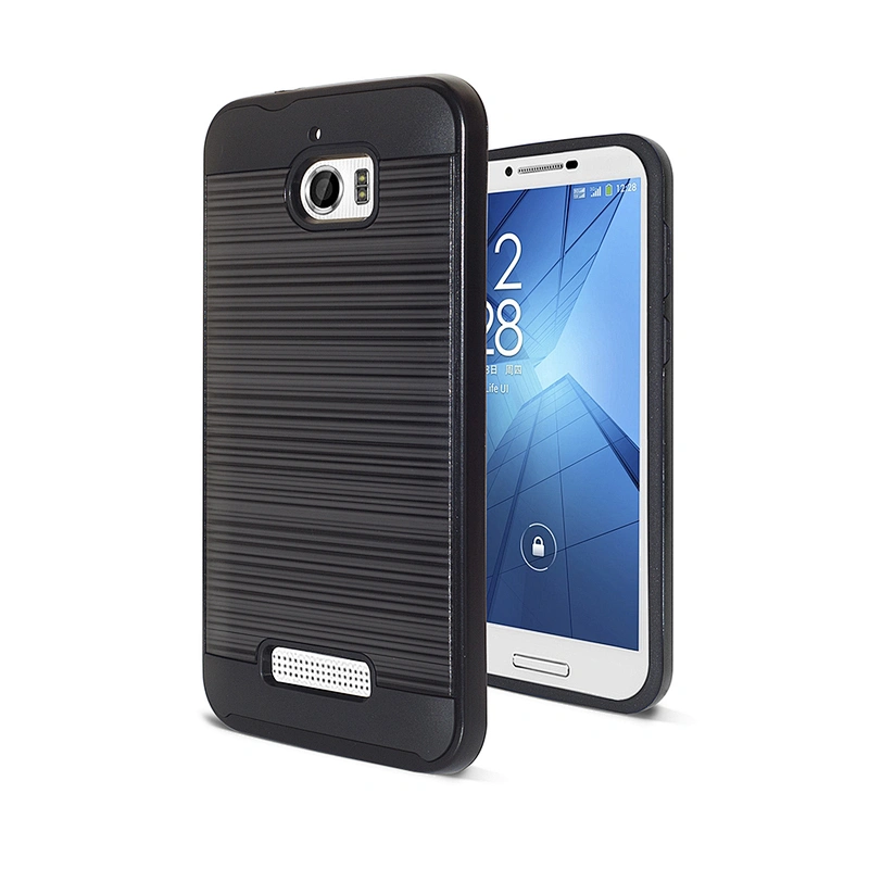 Shockproof Metal Brushed hair line Hybrid mobile phone case for Coolpad 3622A