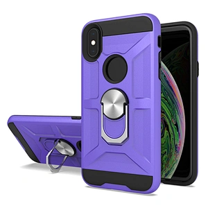 Tough shockproof mobile phone case celular with ring kickstand for iPhone X XR XS Max SE 12