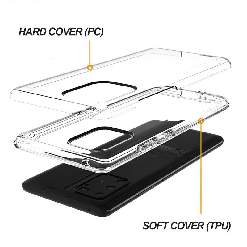wholesale Hot selling Low MOQ clear phone case cover for Samsung A91 A81 A71 A51 A21 A01
