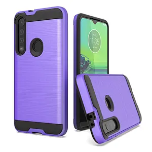 New model For Motorola G8 play case cheap price brushed metal case for Moto G8 play