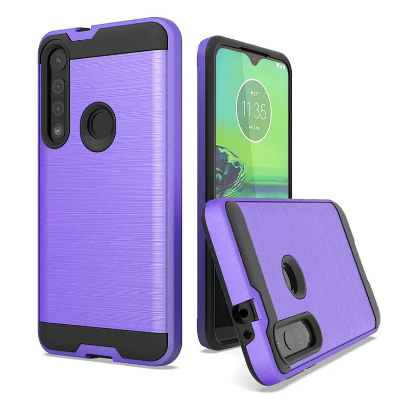 New model For Motorola G8 play case cheap price brushed metal case for Moto G8 play