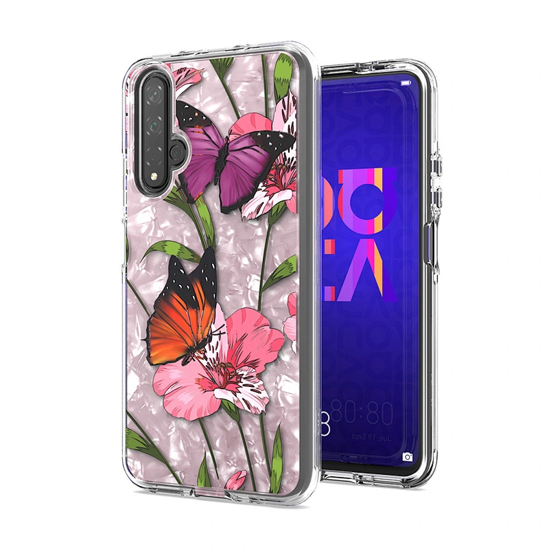 China Factory Direct Sale Phone Accessories TPU PC Glitter Custom Printed Mobile Case for Huawei Nova 5T