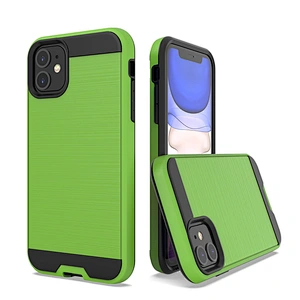 Shockproof Logo Customized Brushed Metal Surface Phone Covers For IPhone Xr Xs 11 Pro Max 12