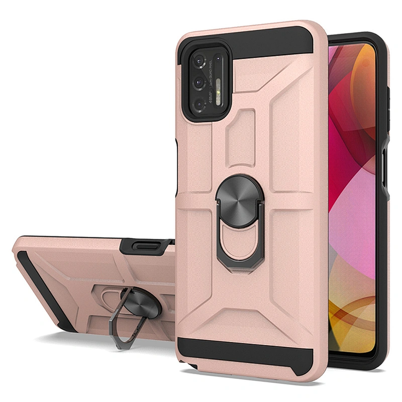 Fashion Custom Logo Cell Back Cases Rotation Ring Phone Cover For Motorola G Stylus 2021 Play Power