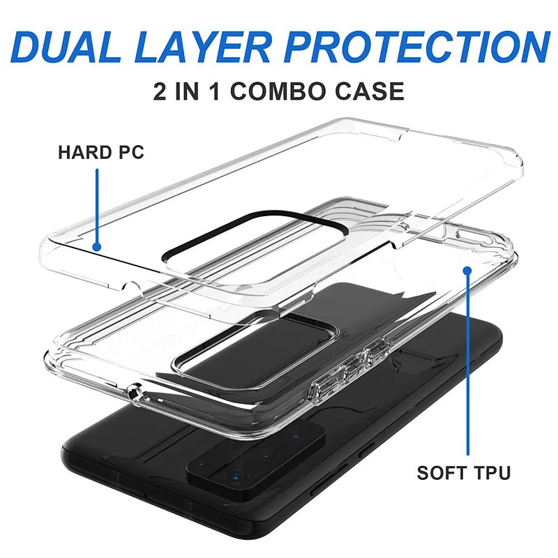 Soft TPU Ultra Clear High Transparent Cell phone case For Huawei P40 Lite Y6P Y7P Y5P 2020