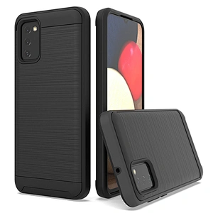 Sitemail fundas para celulares brushed metal phone case back cover for Samsung A02S A12 A32 A52 A72