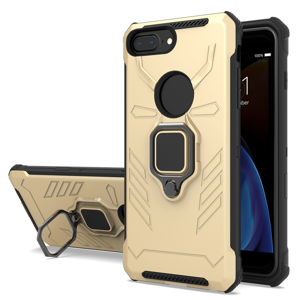 New design high fashion ring holder kickstand cell phone case for iPhone 7 8 Plus