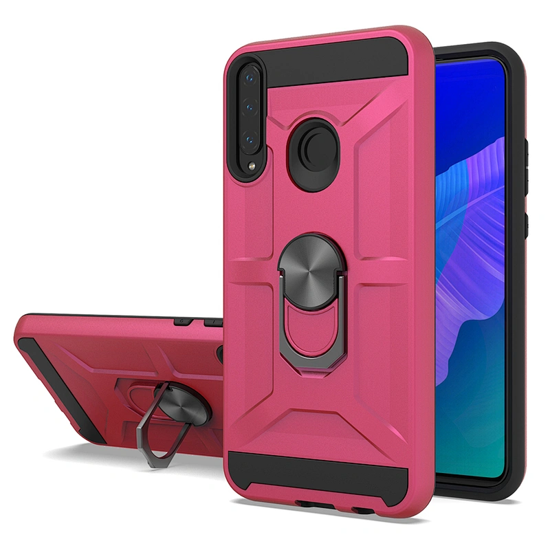 Android high quality phone case with holder metal ring for Huawei P40 Lite E Y7P 2020
