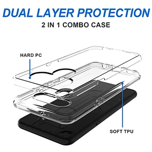 Smartphone Covers PC TPU Hybrid Clear Phone Case For iphone 7 8 se 11 pro max 12 mini