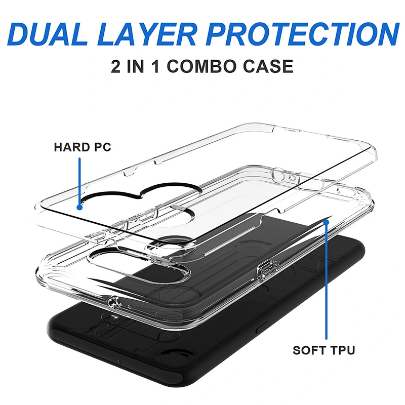 Smartphone Covers PC TPU Hybrid Clear Phone Case For iphone 7 8 se 11 pro max 12 mini