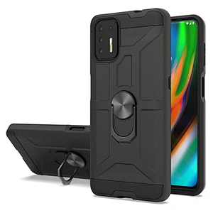 Shockproof Metal Ring Kickstand Mobile Phones Back Covers For Motorola Moto G9 Play Plus