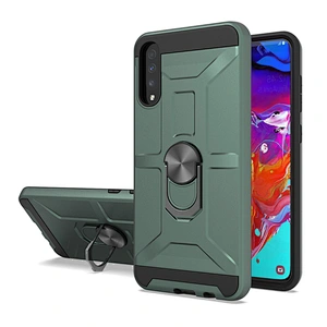 Anti-knock Soft TPU hard PC phone cover with ring holder for Samsung galaxy A70/A70S