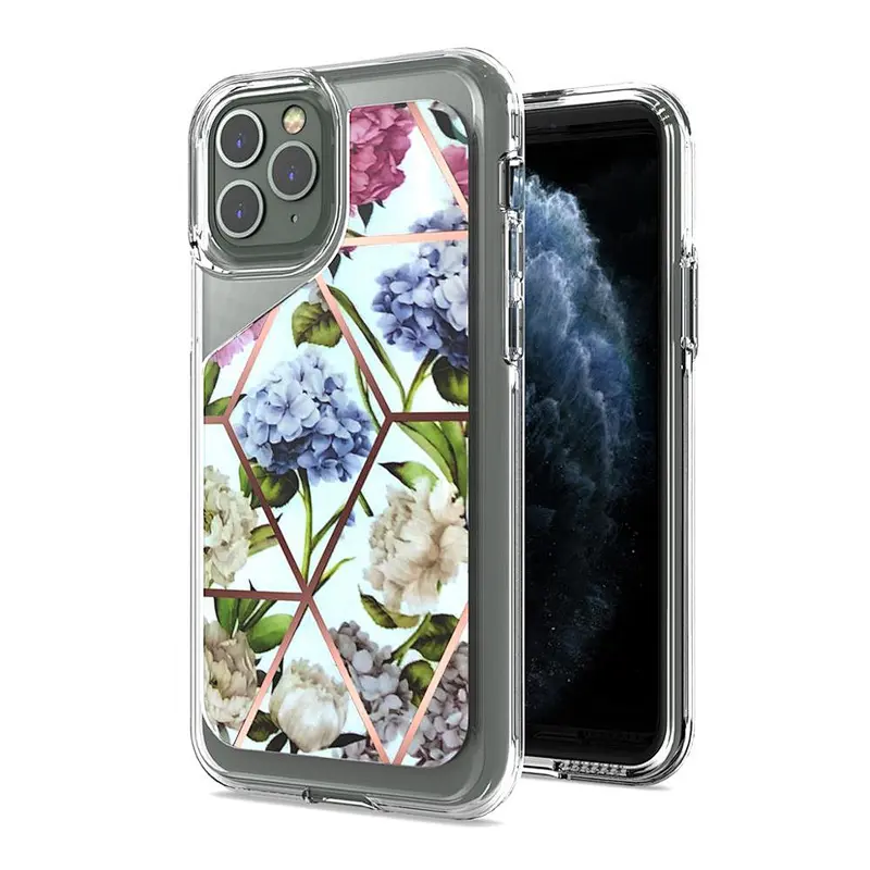 Logo Customized 3 In 1 Mobile Back Cover Cute Clear Phone Case For Apple iPhone XR X XS Max