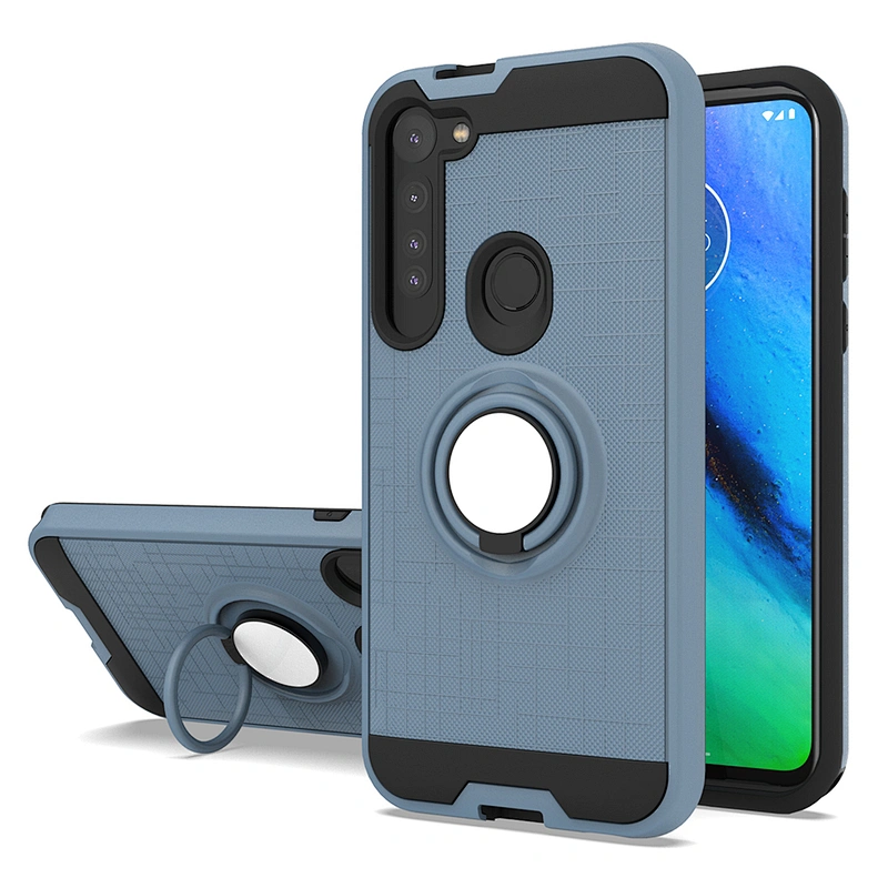 For Moto cell phone case with stand 360 ring holder for Motorola G8 Plus Power G Stylus