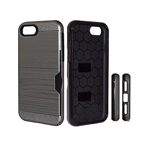 Guangzhou Factory Back Cover Hidden Card Slot Cell Phone Case For iPhone 6S 7 8 Plus X XR XS Max
