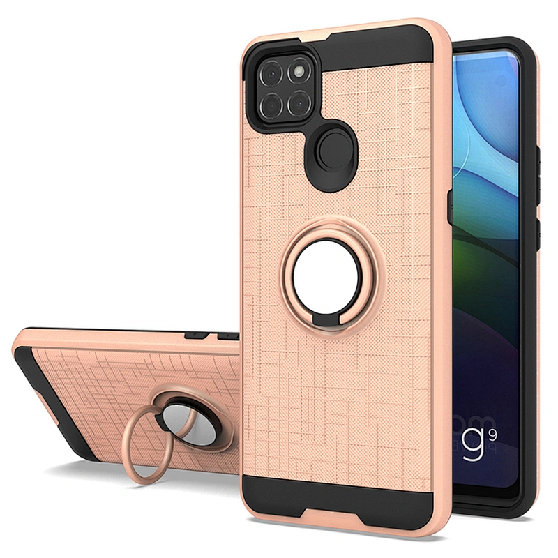 2021 New TPU PC Combo Case Cell Phone Cover With Kickstand Ring For Motorola E7 Plus G9 Power