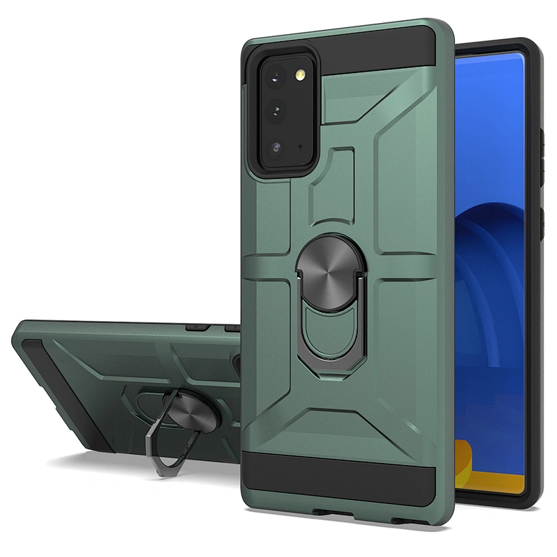 2 In 1 tpu pc kickstand black phone case back covers for Samsung Note 8 9 10 Plus 20 Ultra