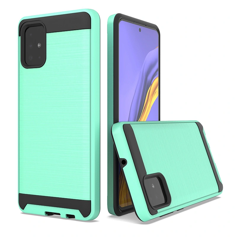 Non-slip Wire Drawing Mobile Accessories Cell Phone Case for Samsung S20 Plus Ultra A11 A21 A51