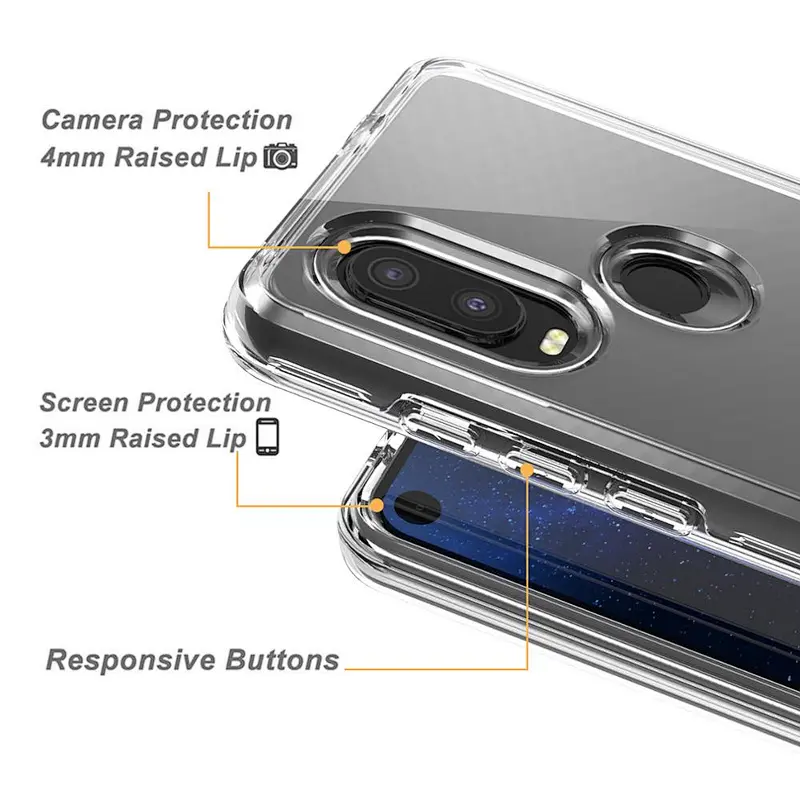 High clear tpu pc mobile phone covers for Motorola One Vision One Action, for Motorola P40 P40 Power
