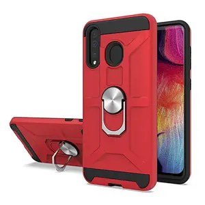 2 in 1 Shockproof Hard PC Soft TPU Back Phone Case For Samsung A10E  A20 A30 A50