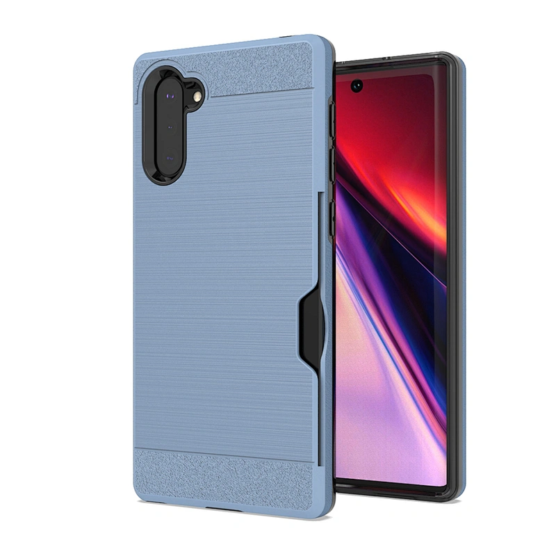 China factory 2 in 1 Various of colors Card Slot phone case For Samsung S10E Plus A10E A20 Note 10 Pro
