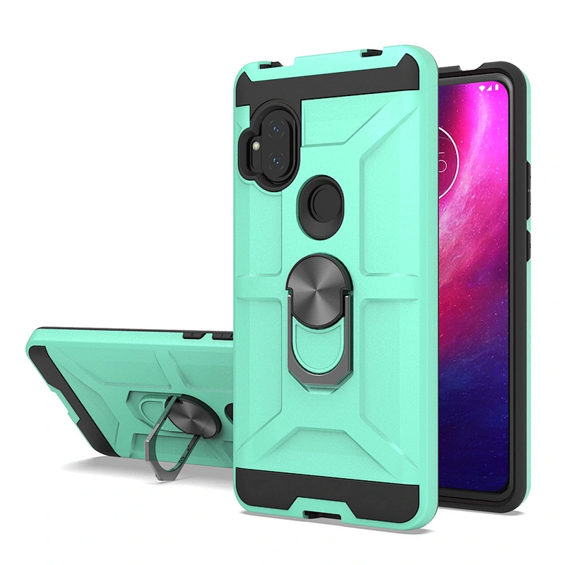 Shockproof Car Bracket Metal Ring Holder Mobile Accessories Back Cover For Motorola Moto One Hyper