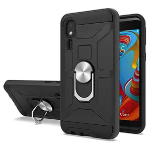 Hot selling TPU PC Phone Case design wholesale cell phone case with holder for MOTO E6