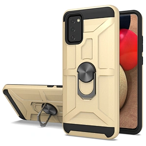 Fashionable protective metal ring holder cell phone cases covers for Samsung A02S