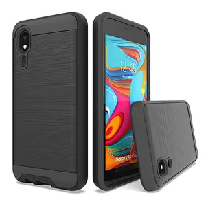 Wholesale Anti-shock TPU PC Cell Phone Cover with Brushed Printing for Samsung A260, for Samsung A2 Core