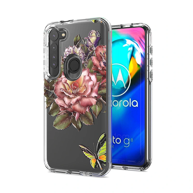 Transparent cell phone cover fashion printed mobile case for Motorola G power 2020 E6 Play P30 Play E6 Plus
