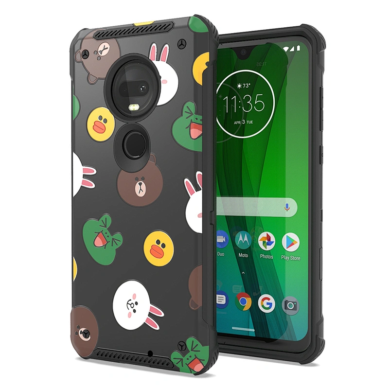 top selling phone case,fashionable phone back cover shockproof printed phone shell for Moto G7