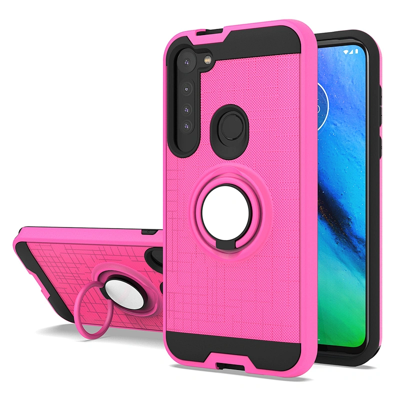 For Moto cell phone case with stand 360 ring holder for Motorola G8 Plus Power G Stylus