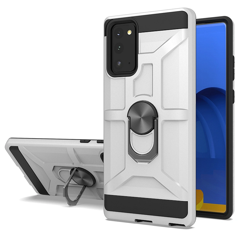 2 In 1 tpu pc kickstand black phone case back covers for Samsung Note 8 9 10 Plus 20 Ultra