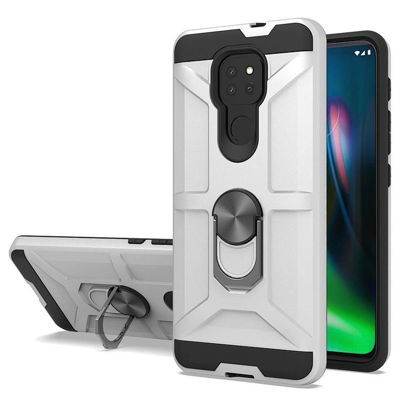 Hot selling mobile phone back covers with ring kickstand for Motorola G7 G9 Play E7 Plus