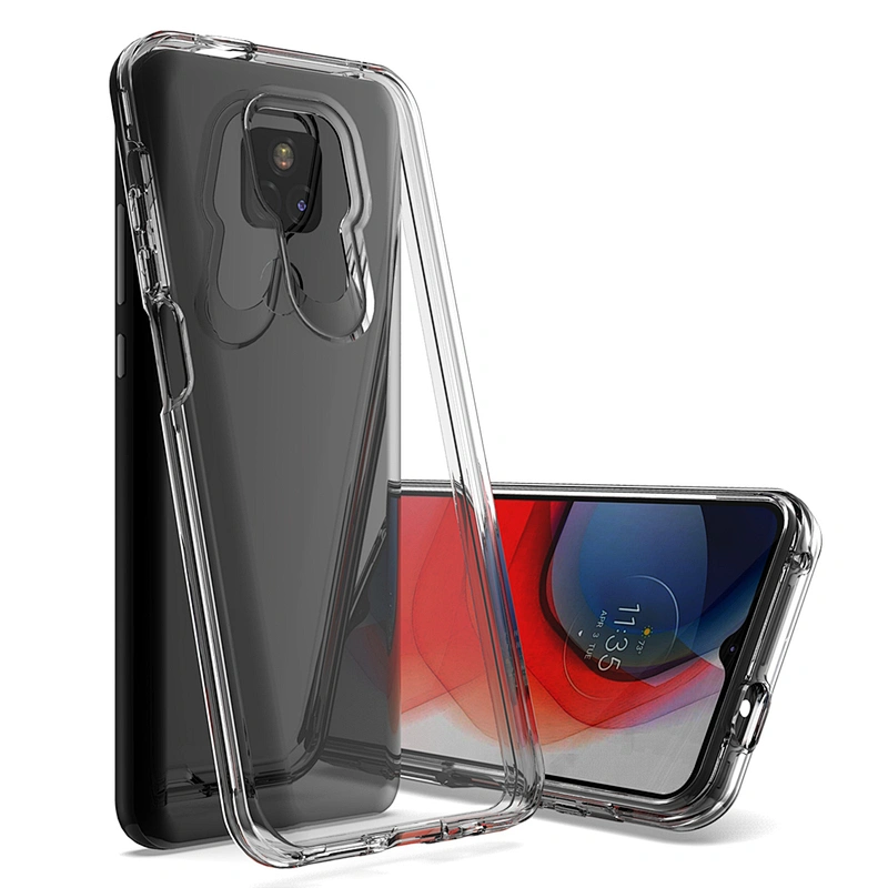 Double layer transparent bulk phones case covers cover for Mototola G Power Stylus Play 2021
