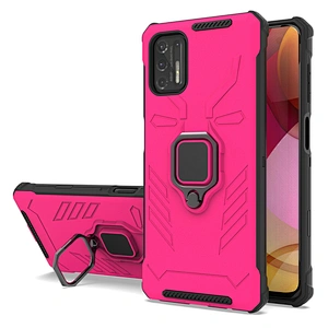 Anti shock holder back cover phone cases with metal ring stand for Mototola G Play Power Stylus 2021