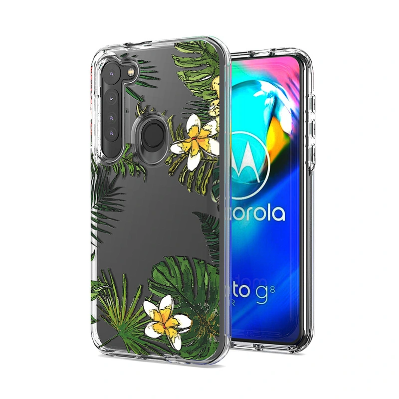 Custom printed clear cover cell phone case for Moto Moto One Macro G8 Plus Power Play G Stylus