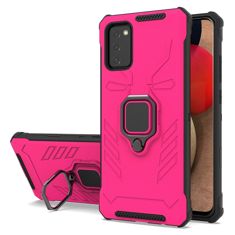 Popular custom logo ring kickstand cell phones cases back covers for Samsung A01 Core A02S