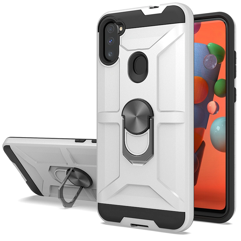Keep your screen safty 2 in 1 phone case with ring for Samsung Galaxy A11 A21 A51 A71