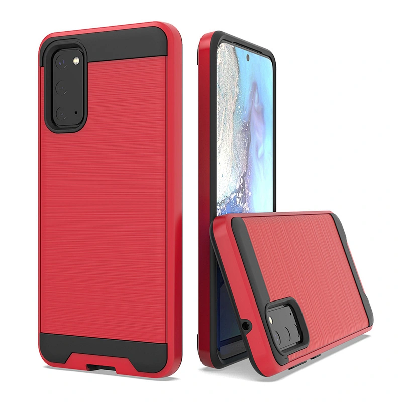 Accept Customized Phone Accessories Brushed Metal Mobile Cover Case for Samsung S20 Plus Ultra