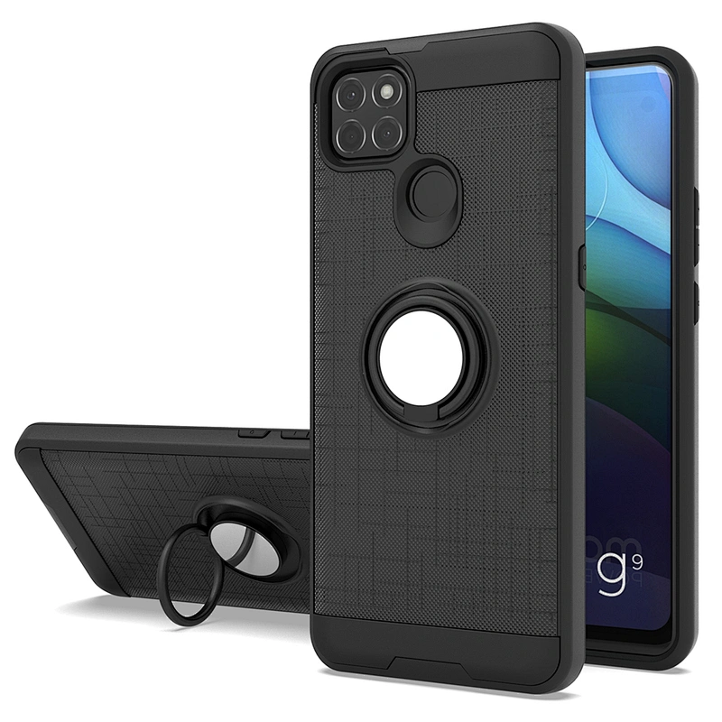 Fundas para celular cover phone case with 360 rotating ring holder for Motorola G9 Power