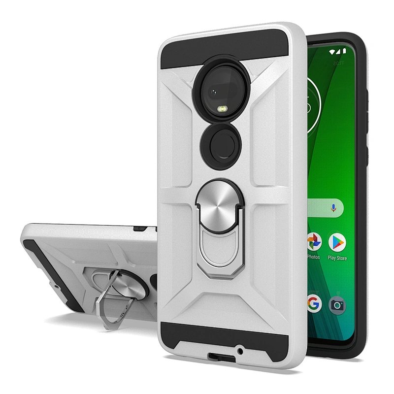Anti-shock Built-in Metal ring bracket cellphone cases for Motorola E5 Plus G7 power G8 Power G Power 2020