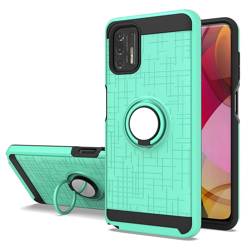 Classic 360 Degree Phone Case Back Cover With Ring Stand For Motorola G Stylus 2021 Power Play E7