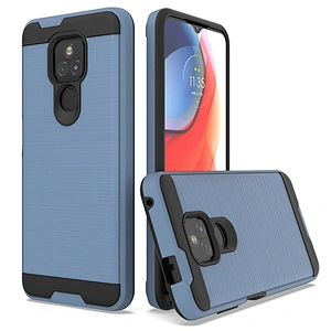 Wholesales Back Covers Brushed Metal TPU PC Phone Case For Motorola G Play 2021 Power Stylus G10 G30