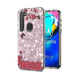 3 in 1 pink color Custom printed case for cell phone cover case for Motorola G power 2020 G8 power Lite